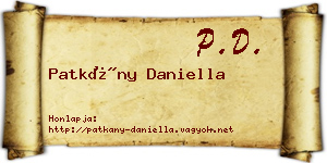 Patkány Daniella névjegykártya